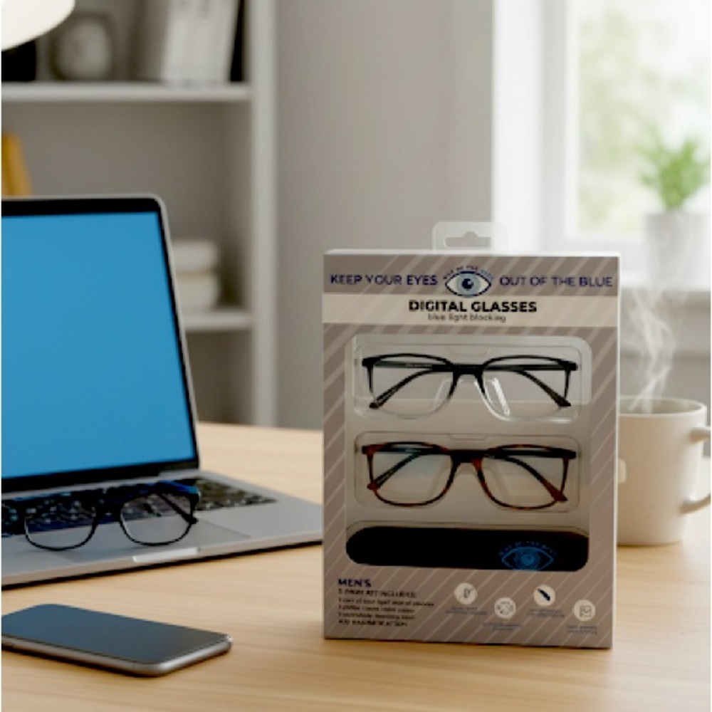 Digital Glasses - Blue Light Blocking, Black and Brown Set